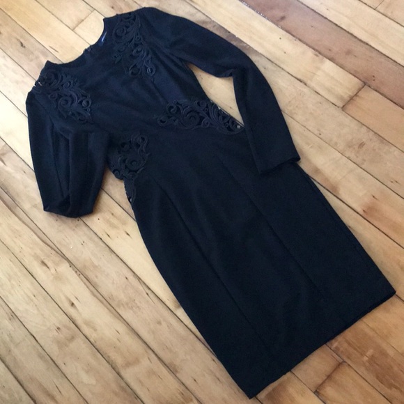 Sexy French Connection Dress with heavy lace cut outs - Picture 1 of 4